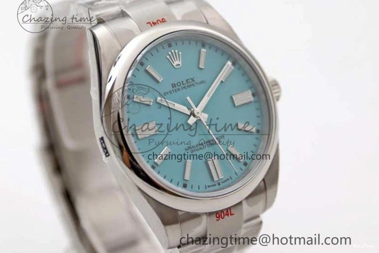 MiroTime 1219 Sleek Oyster Perpetual 41mm 124300 EWF 1:1 Best Edition 904L Steel Tiffany Blue Dial on SS Bracelet A 2191
